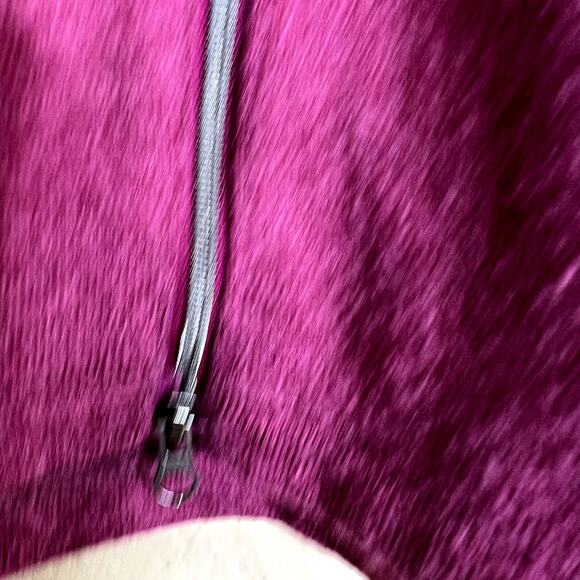 Gymshark Full Zip Hoodie Women’s Large Plum-Pull Zip Heathered Fleece Athleisure - Picture 11 of 12